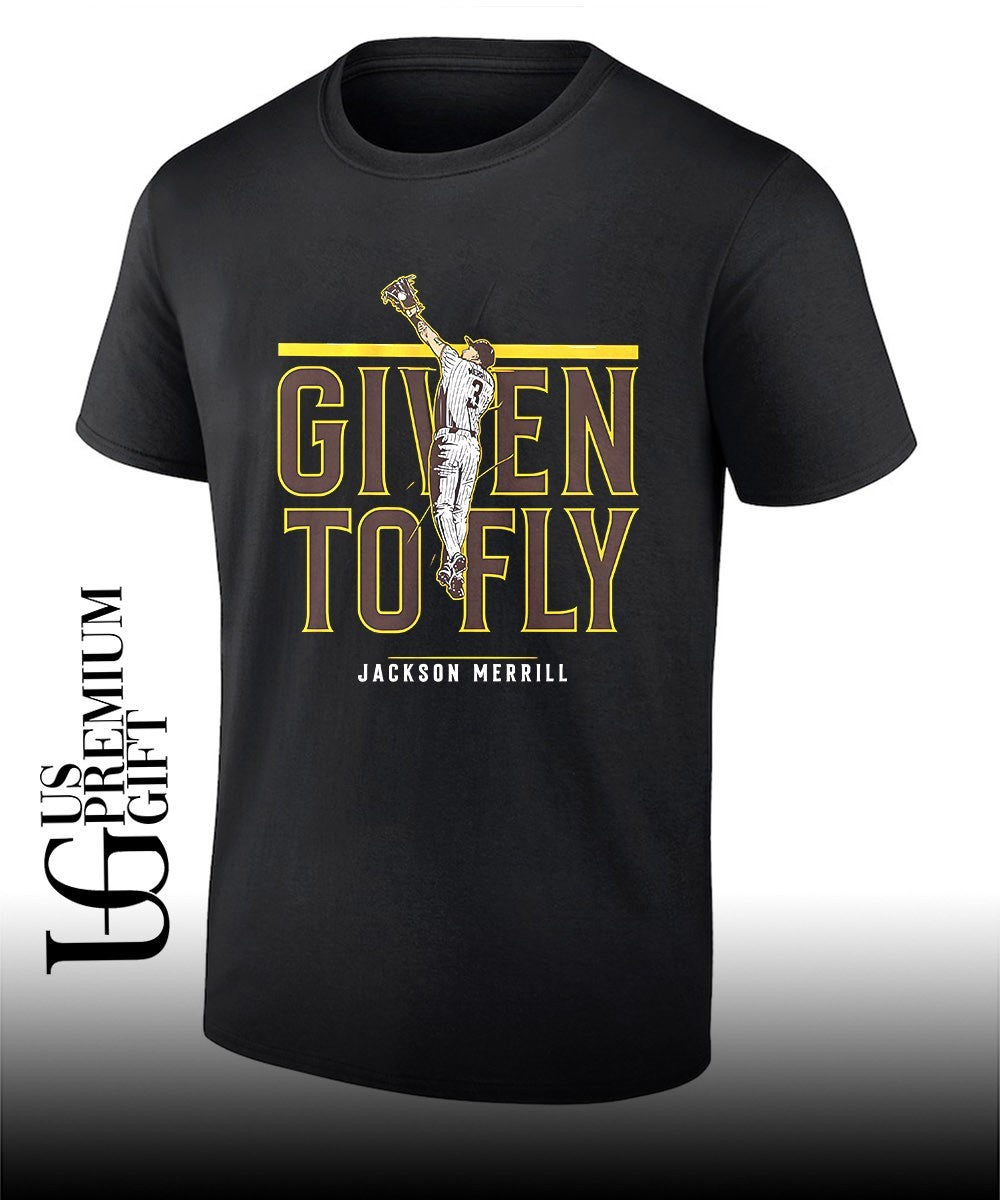 Jackson Merrill given to fly San Diego Padres baseball shirt