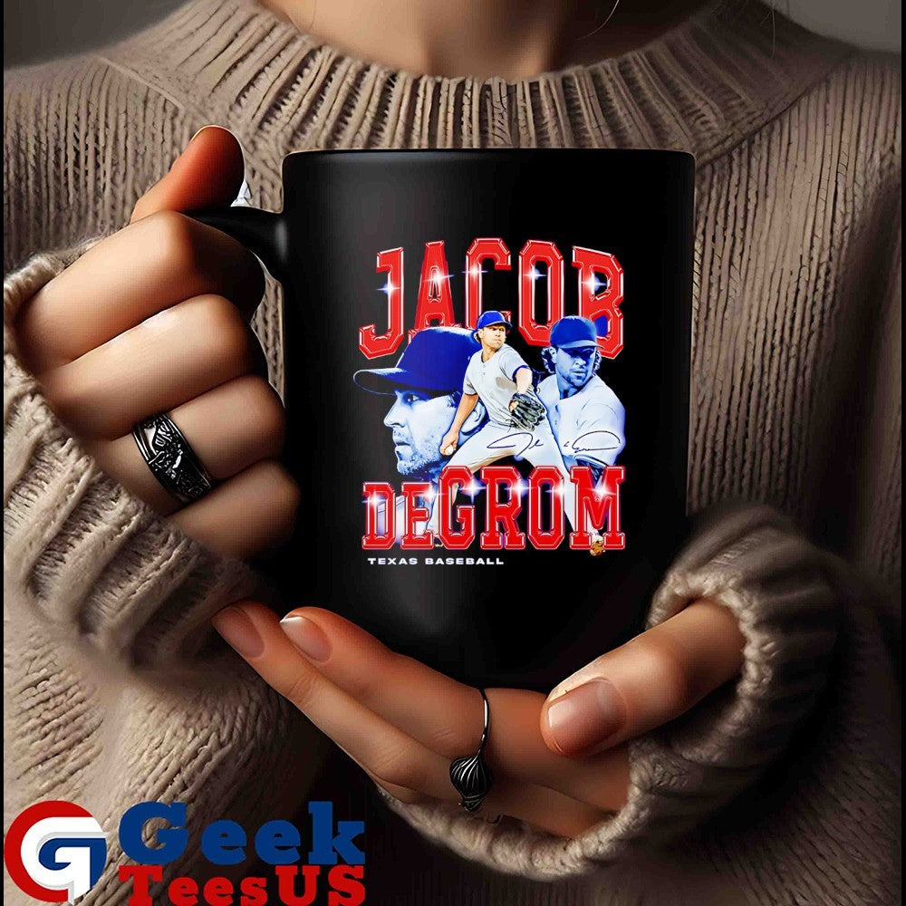 Jacob deGrom Texas Rangers baseball flair signature retro shirt