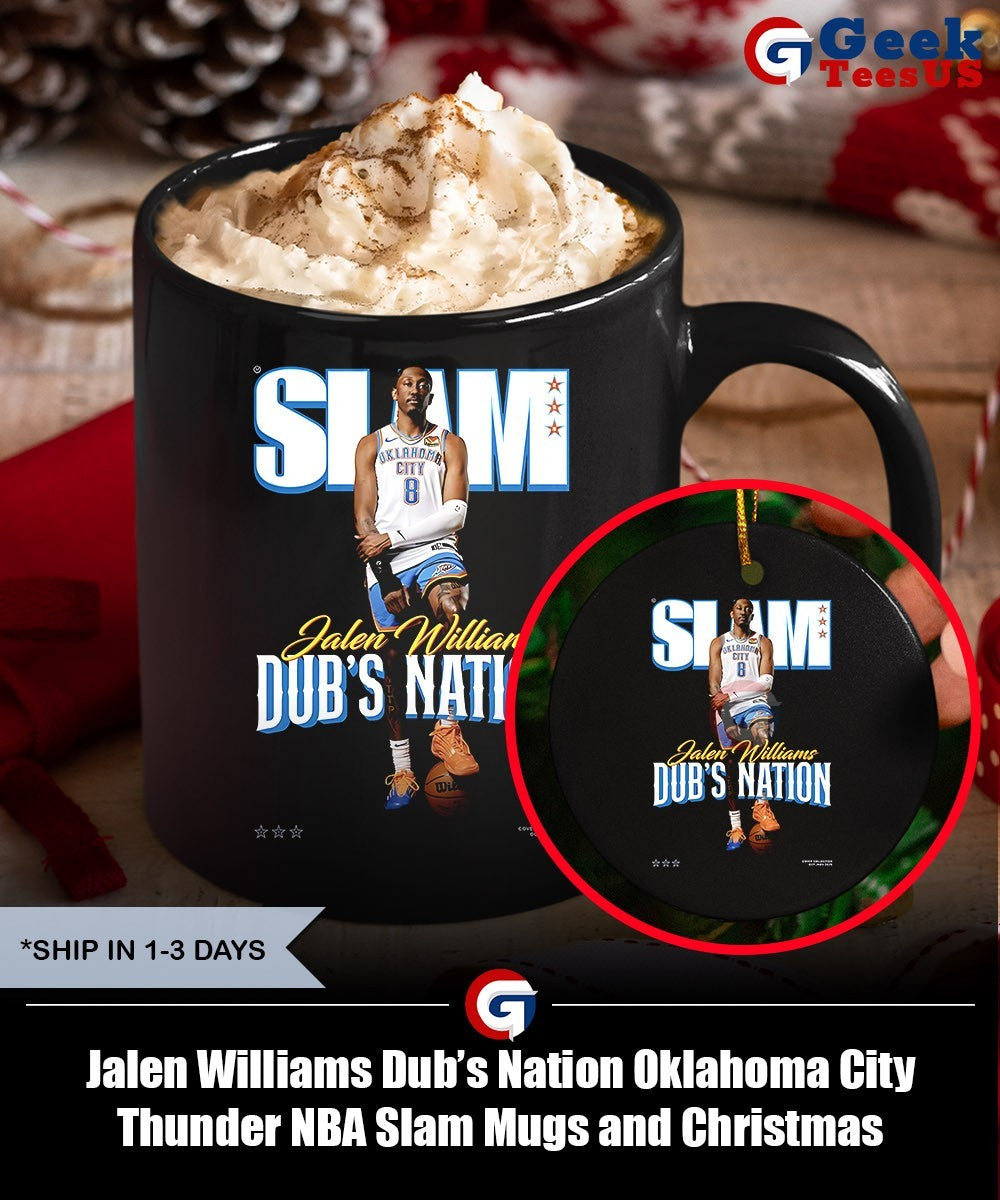 Jalen Williams Dub’s Nation Oklahoma City Thunder NBA Slam shirt