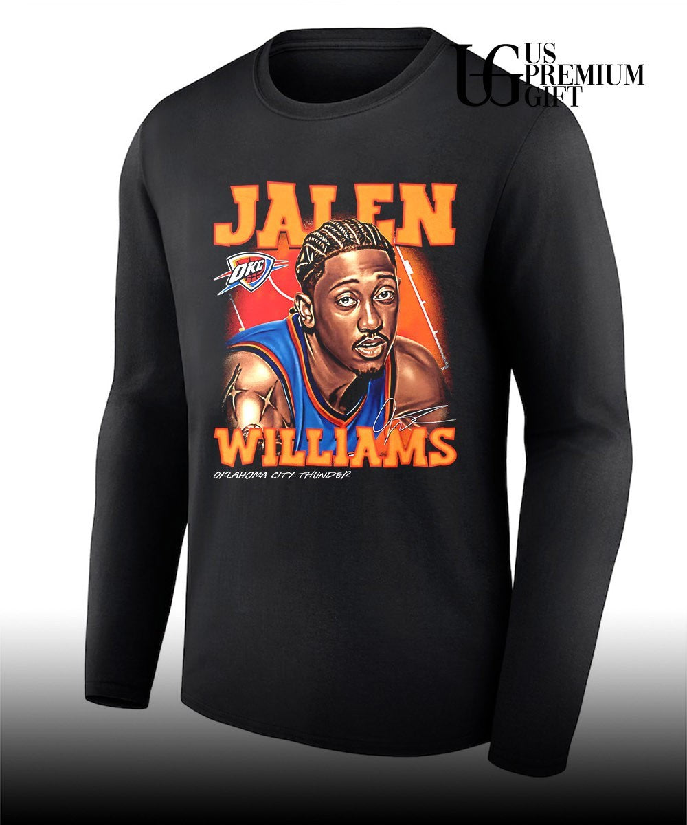 Jalen Williams Oklahoma City Thunder NBA 2026 signature graphic shirt