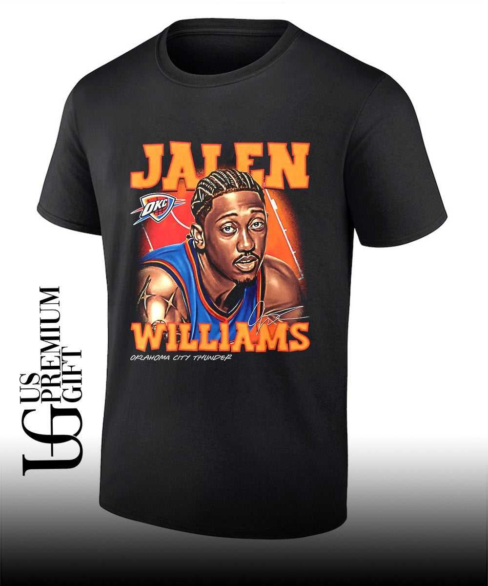 Jalen Williams Oklahoma City Thunder NBA 2026 signature graphic shirt