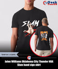 Jalen Williams Oklahoma City Thunder NBA Slam hand sign shirt