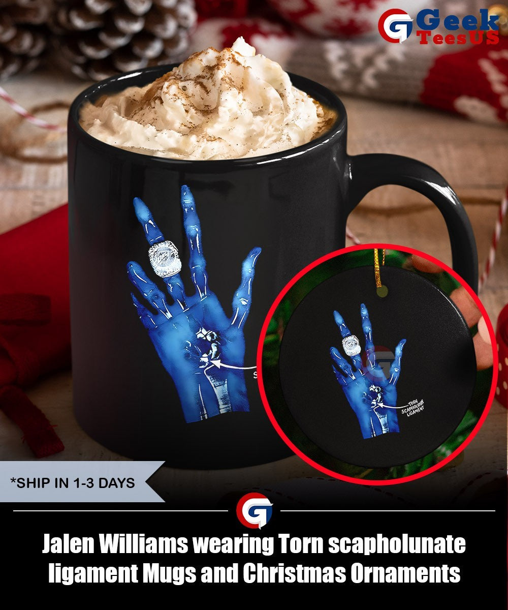 Jalen Williams wearing Torn scapholunate ligament shirt