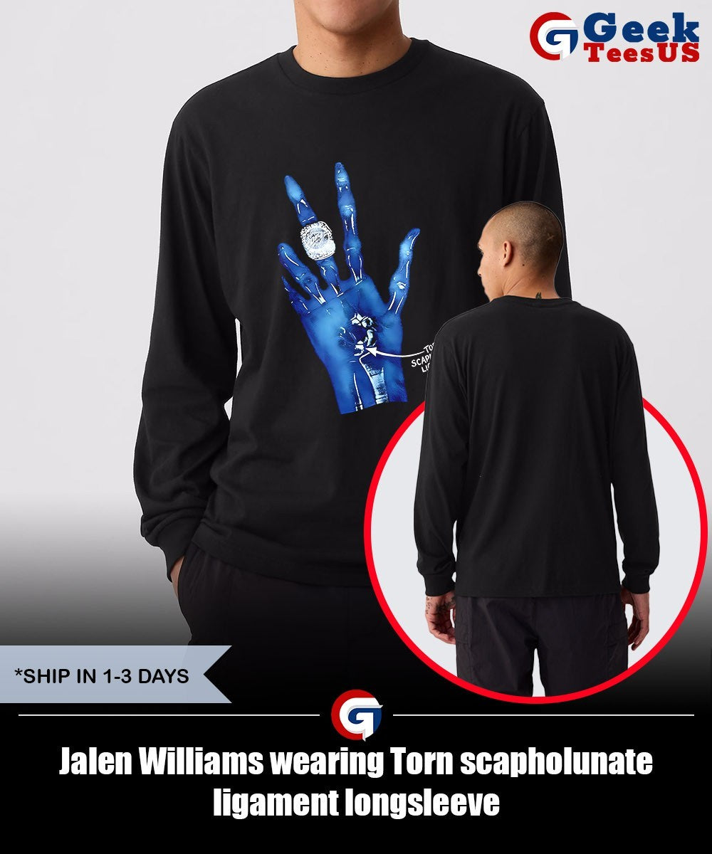 Jalen Williams wearing Torn scapholunate ligament shirt