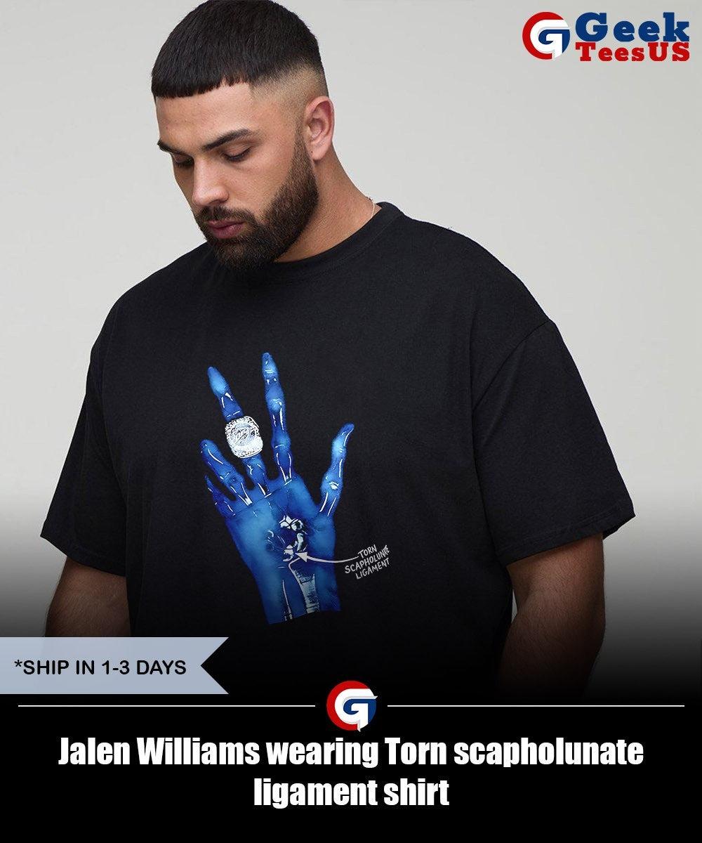 Jalen Williams wearing Torn scapholunate ligament shirt