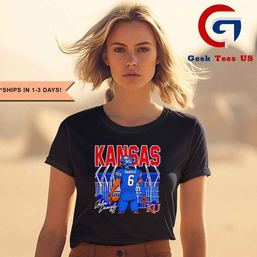 Jalon Daniels Kansas Jayhawks College Football Rally Stadium shirt
