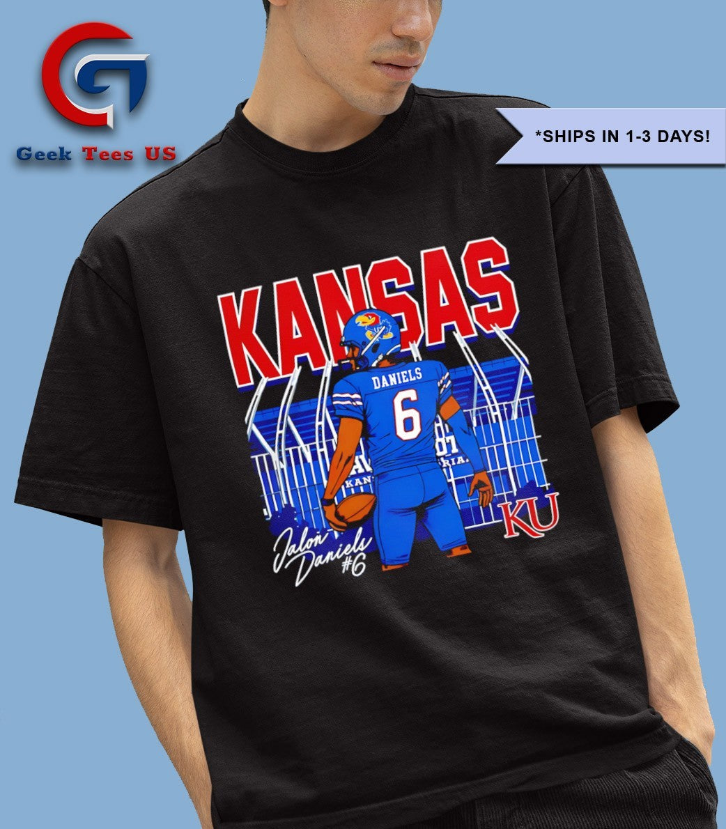 Jalon Daniels Kansas Jayhawks College Football Rally Stadium shirt