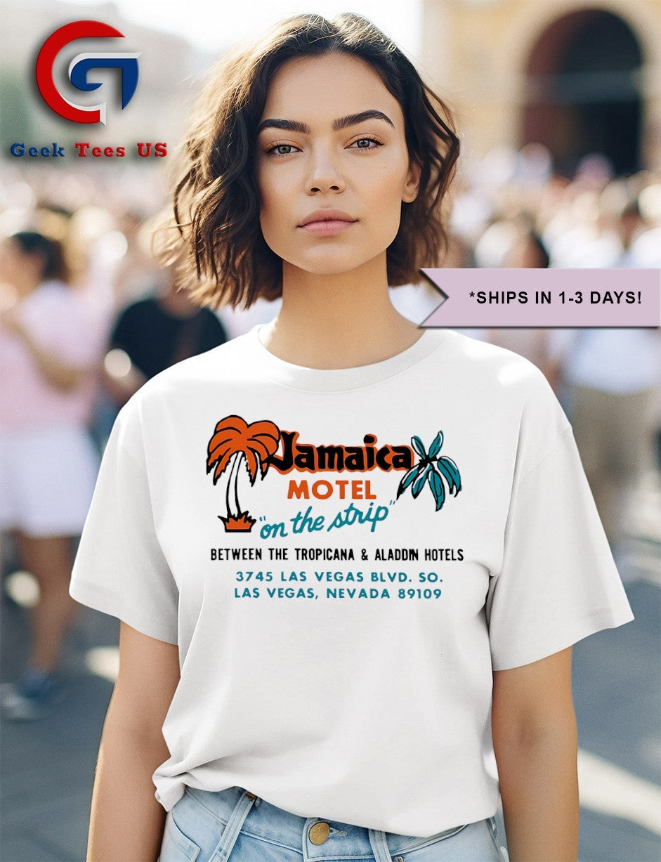 Jamaica Motel on the strip between the tropicana and aladdin hotels shirt