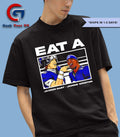 Jameis Winston and Jaxson Dart eat A W New York Giants shirt