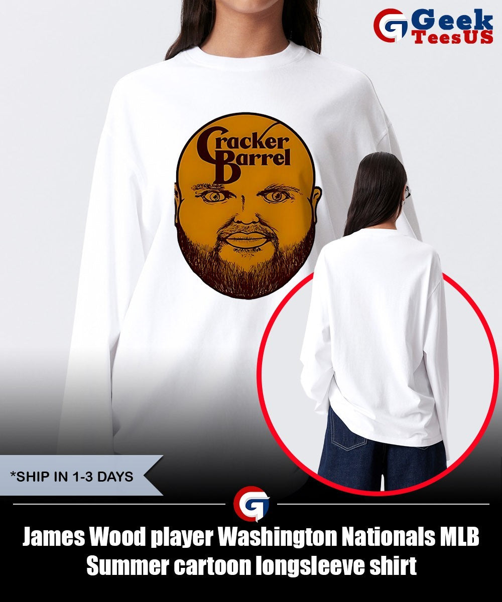 James Wood player Washington Nationals MLB Summer cartoon shirt