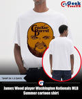 James Wood player Washington Nationals MLB Summer cartoon shirt