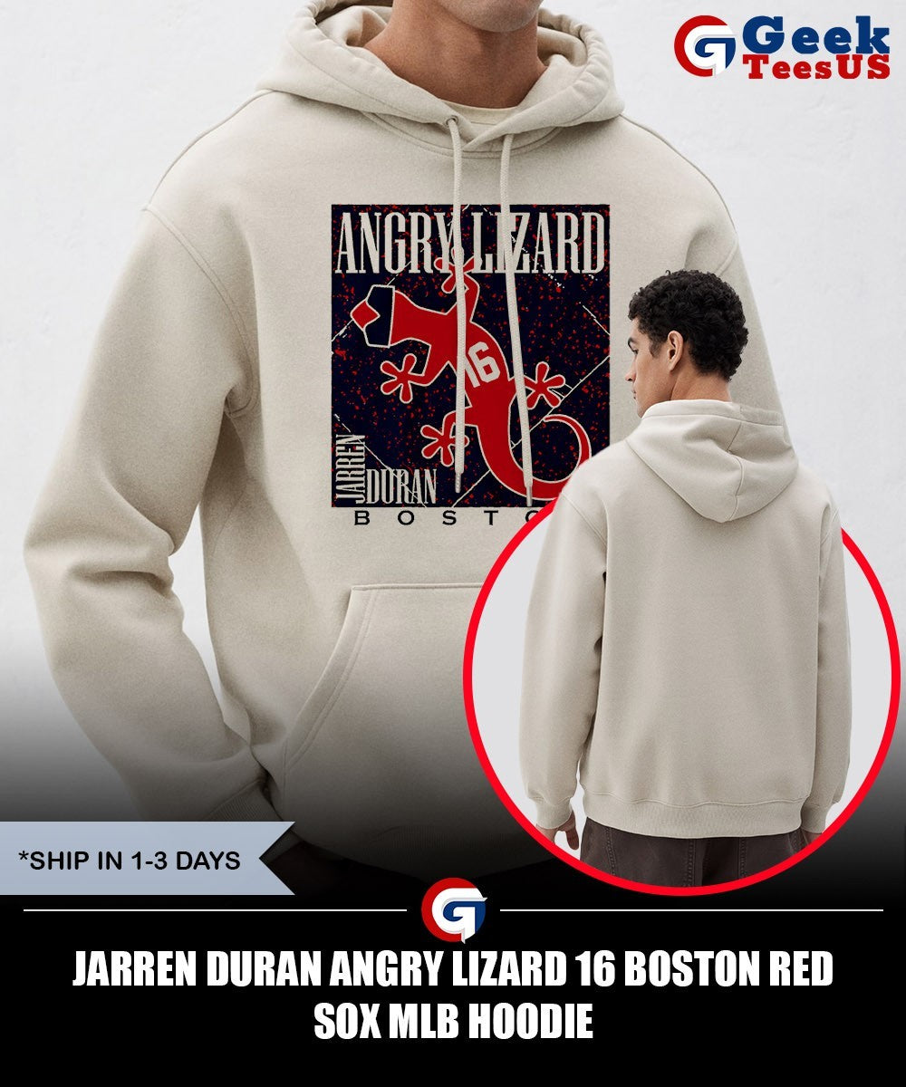 Jarren Duran Angry Lizard 16 Boston Red Sox MLB shirt