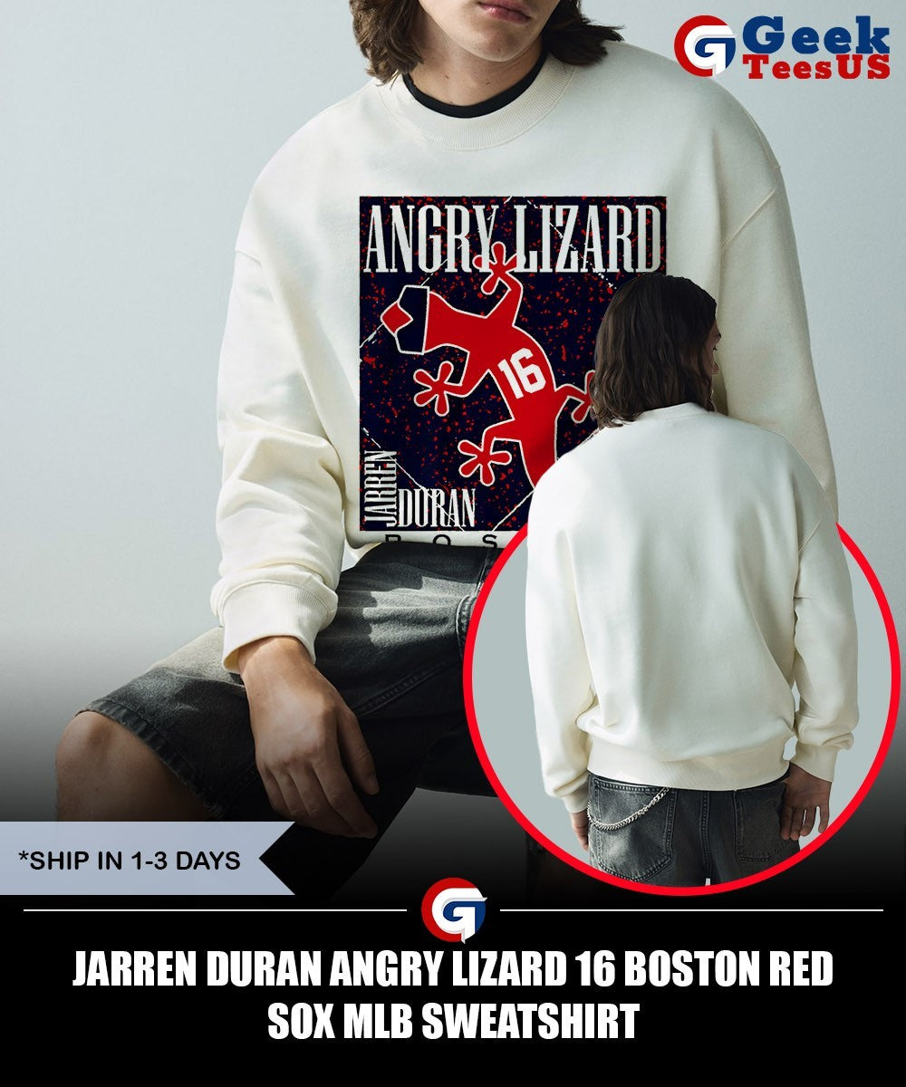 Jarren Duran Angry Lizard 16 Boston Red Sox MLB shirt