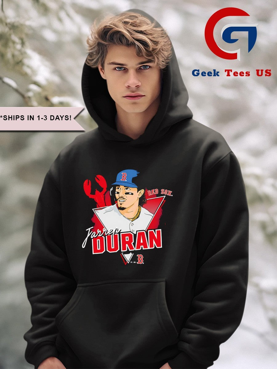 Jarren Duran big head Boston Red Sox baseball player 2025 signature shirt