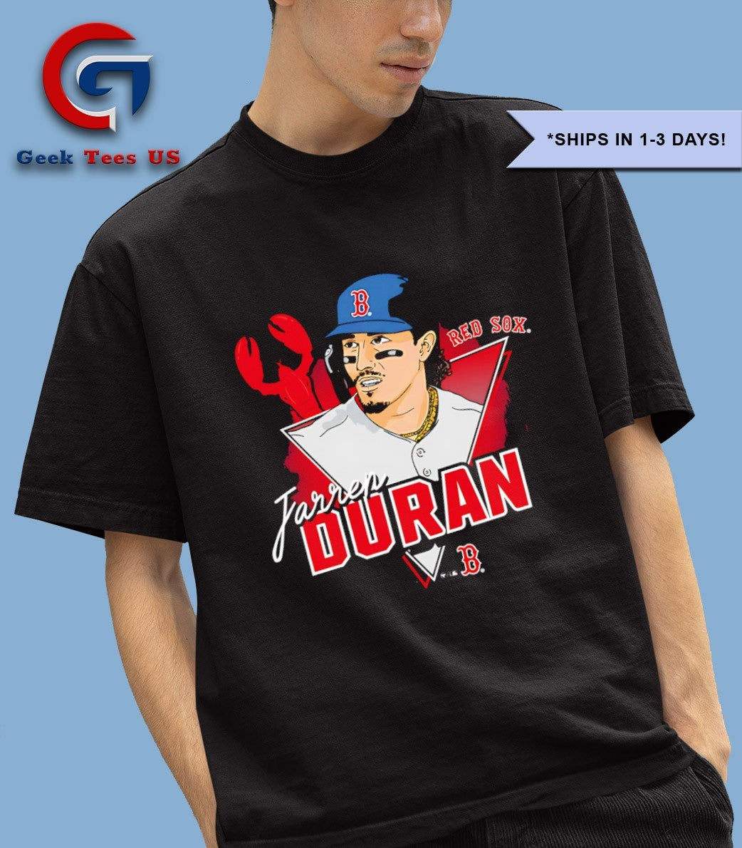 Jarren Duran big head Boston Red Sox baseball player 2025 signature shirt