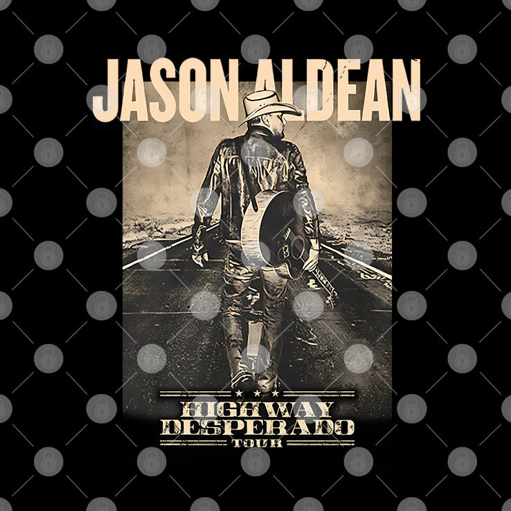 Jason Aldean Highway Desperado Tour T Shirt