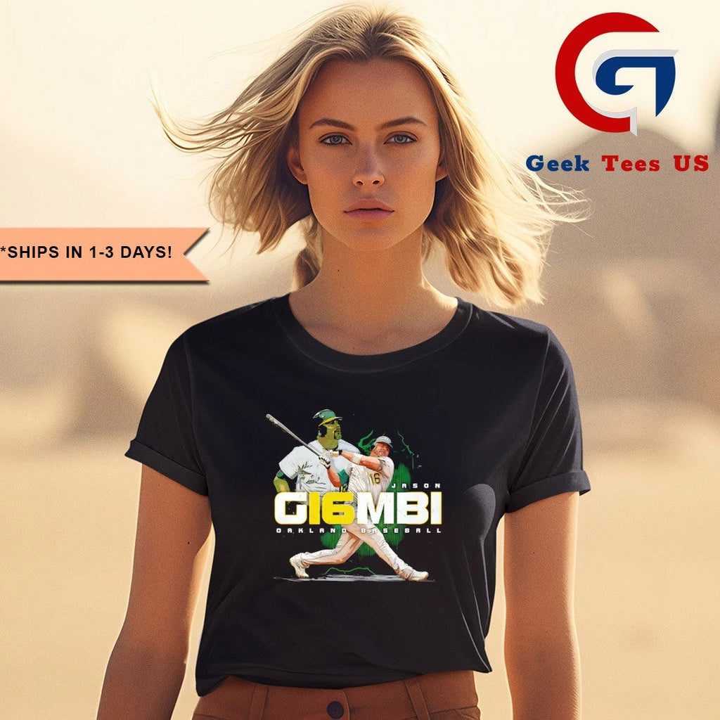 Jason Giambi Athletics baseball graphic shirt