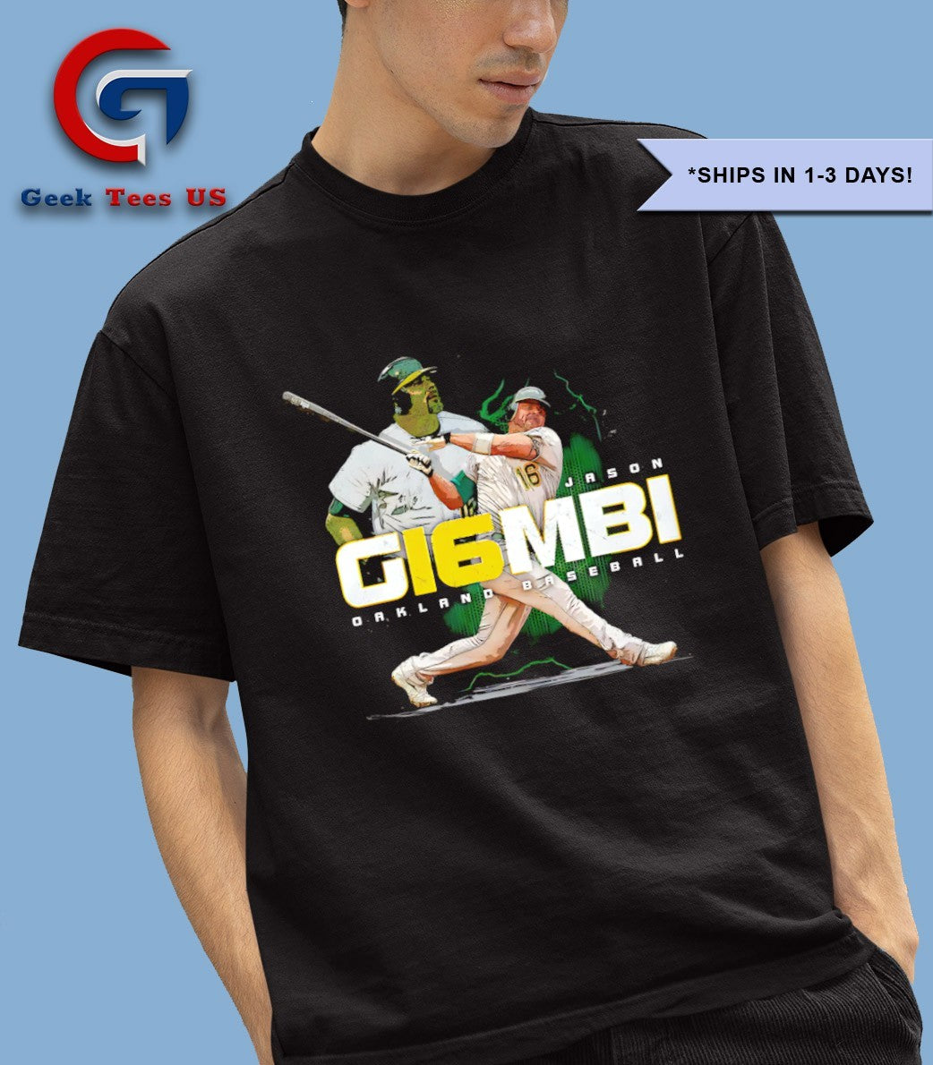 Jason Giambi Athletics baseball graphic shirt