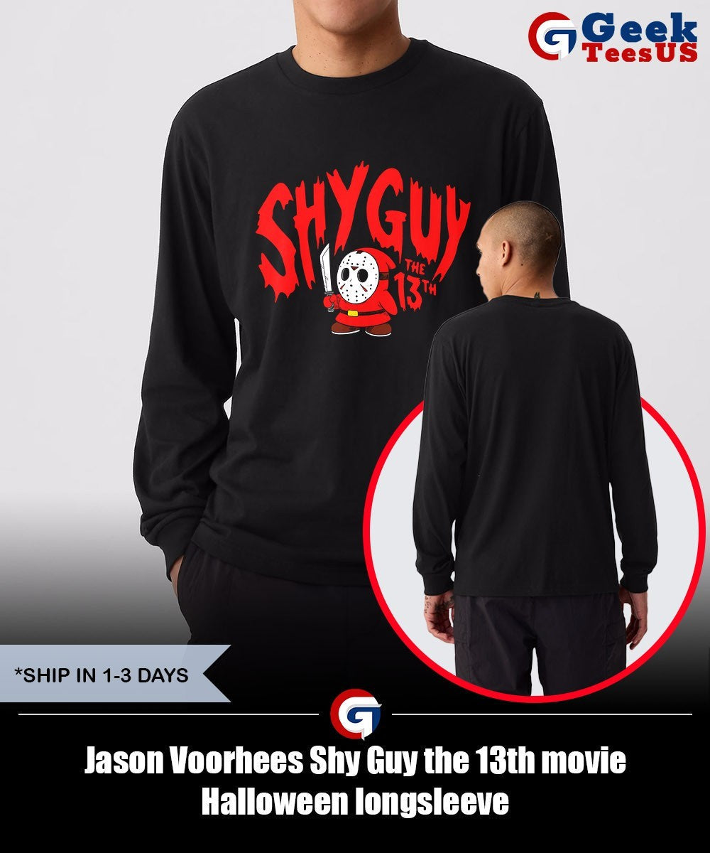 Jason Voorhees Shy Guy the 13th movie Halloween shirt