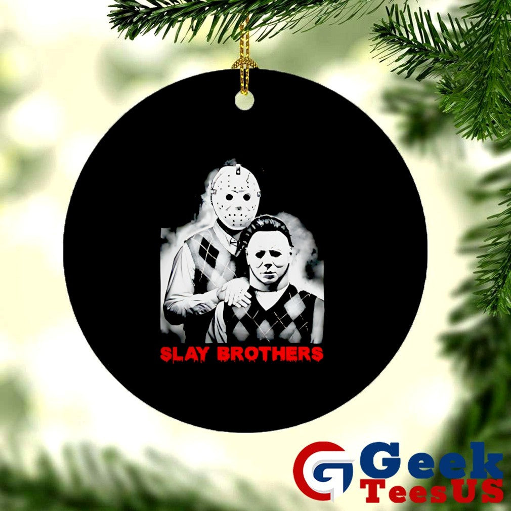 Jason Voorhees and Michael Myers Slay Brothers Halloween 2025 shirt