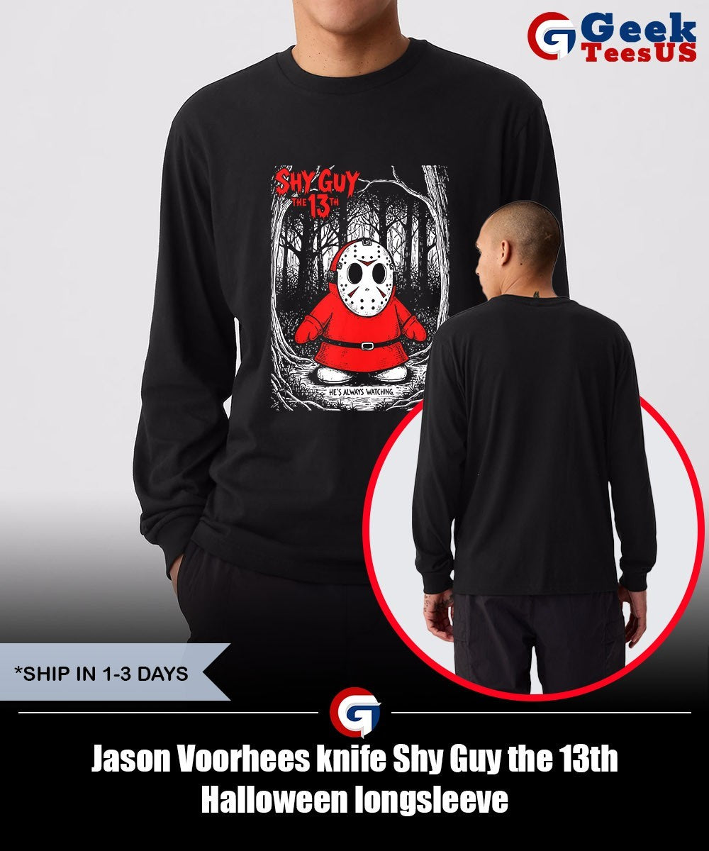 Jason Voorhees knife Shy Guy the 13th Halloween shirt