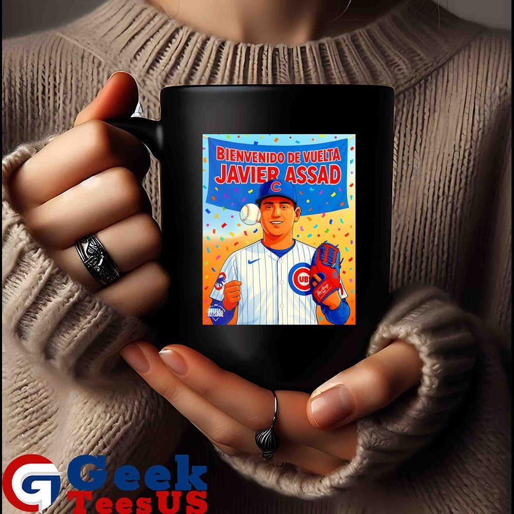 Javier Baez Chicago Cubs bienvenido de vuetla Javier Assad shirt