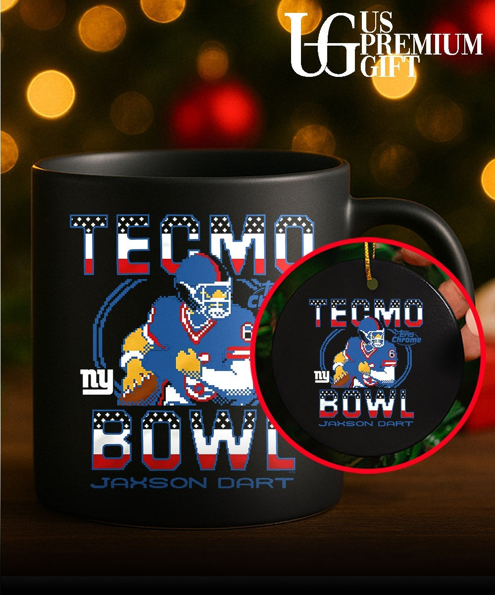 Jaxson Dart New York Giants baseball Tecmo Bowl 8 bit shirt