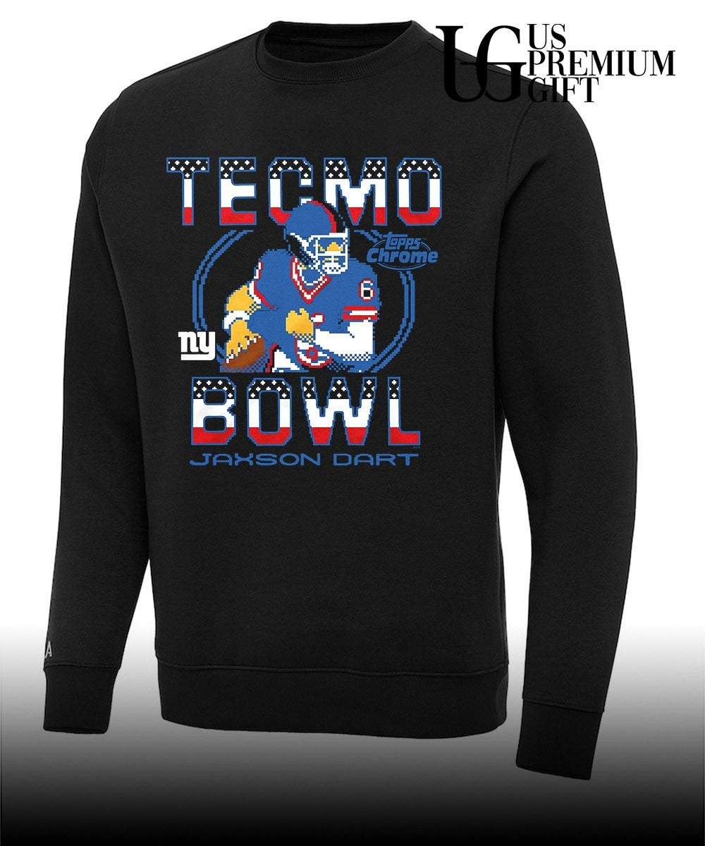 Jaxson Dart New York Giants baseball Tecmo Bowl 8 bit shirt
