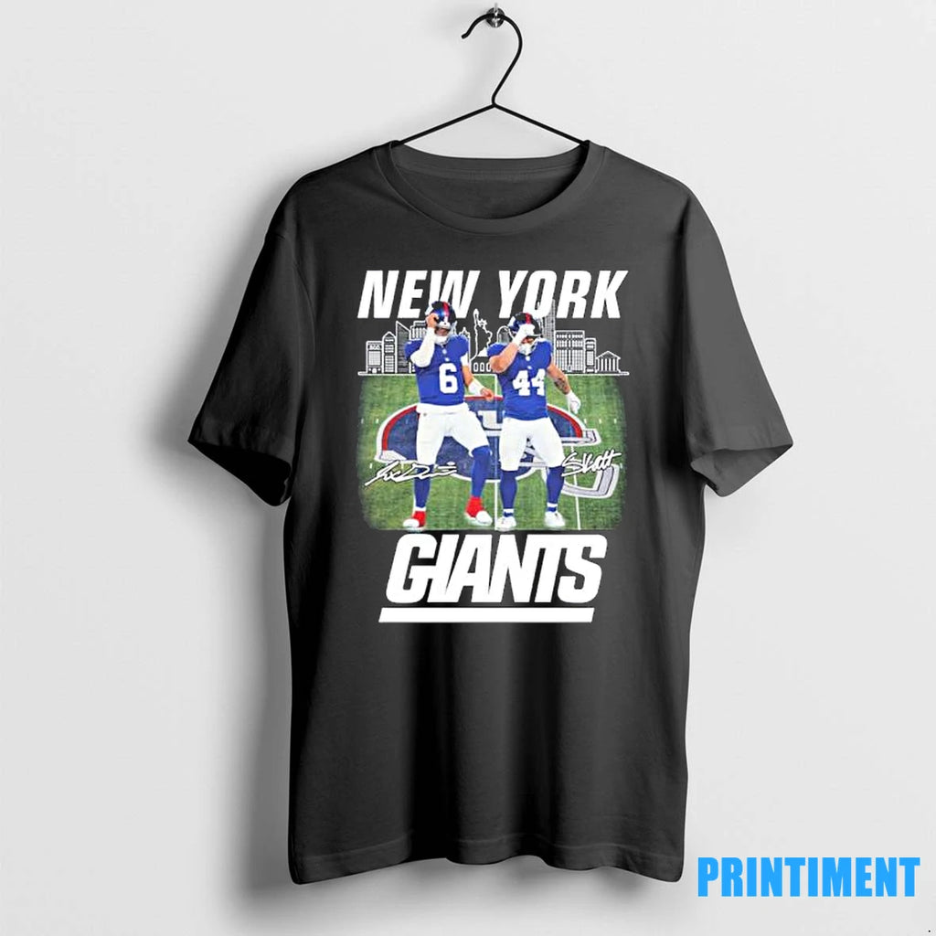 Jaxson Dart And Cam Skattebo Skattebros Giants Tshirts Sweater