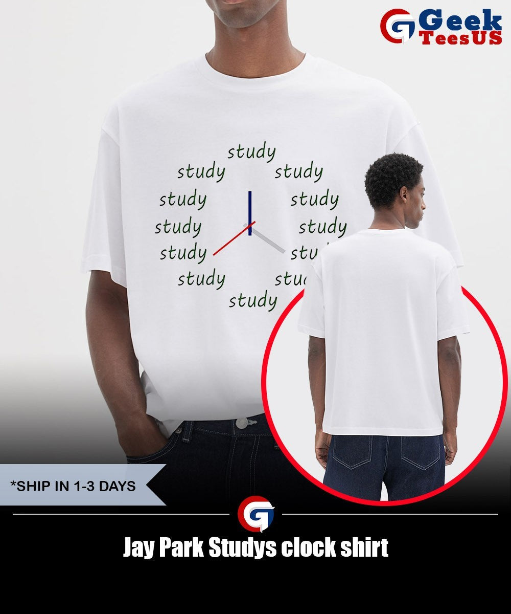 Jay Park Studys clock shirt