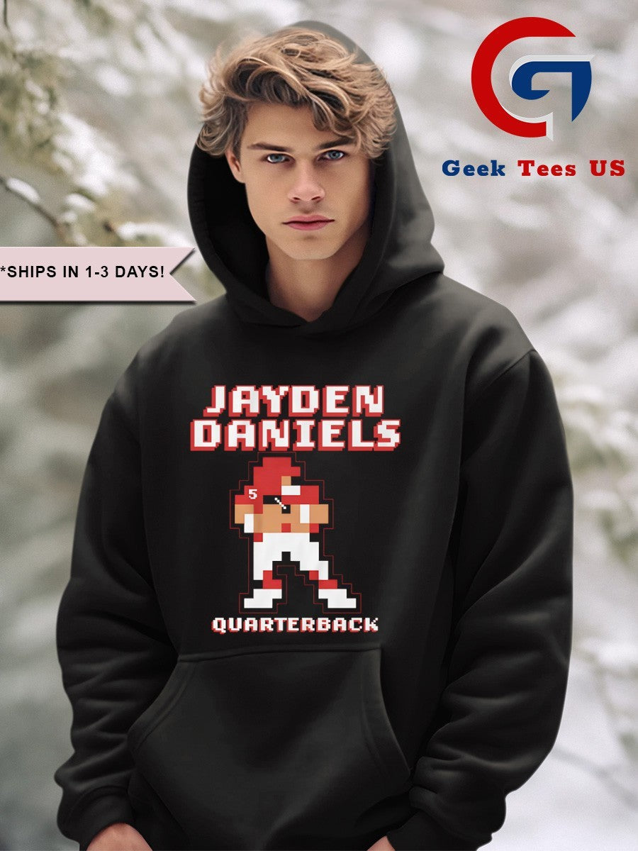 Jayden Daniels Washington Commanders football Quarterback 8 bit shirt