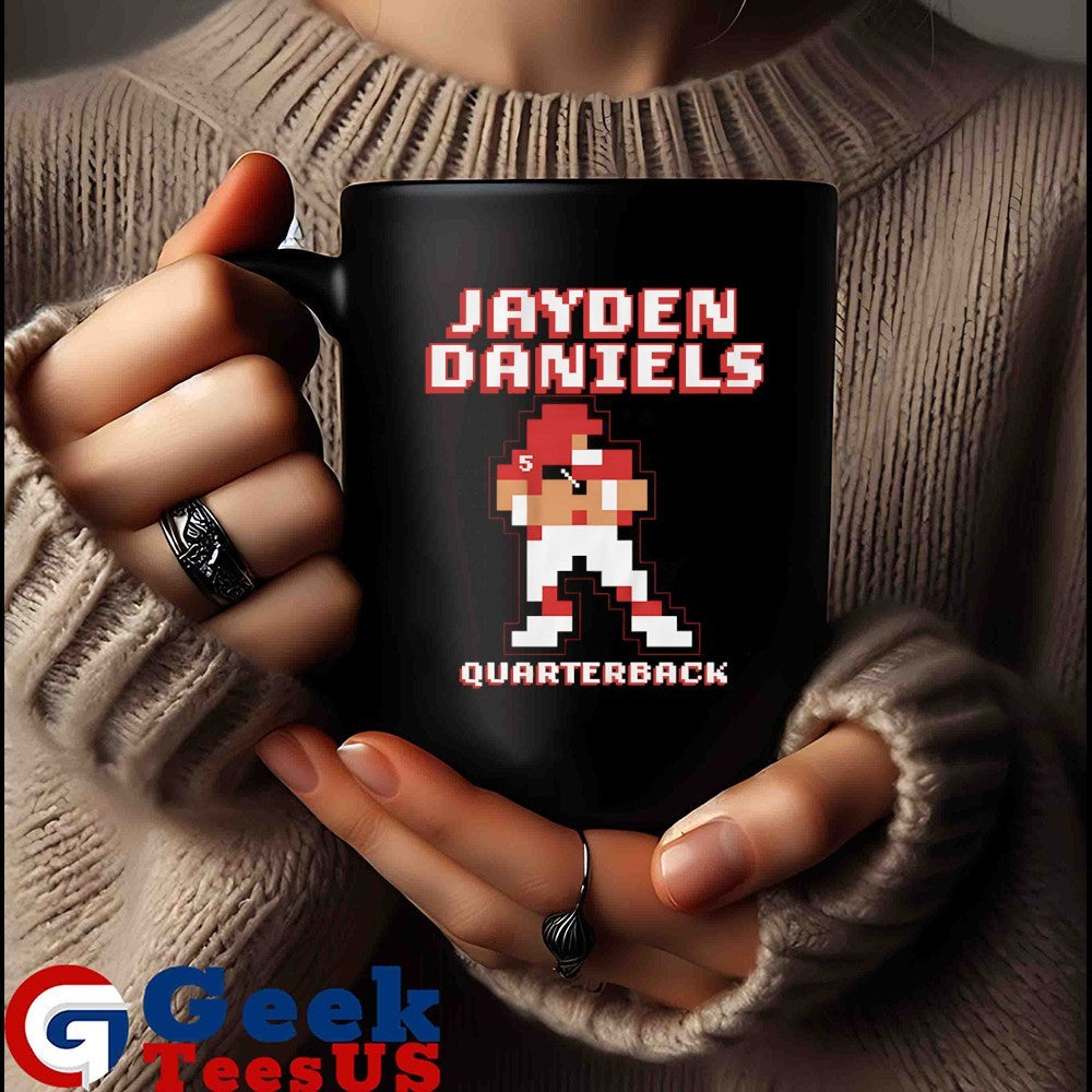 Jayden Daniels Washington Commanders football Quarterback 8 bit shirt