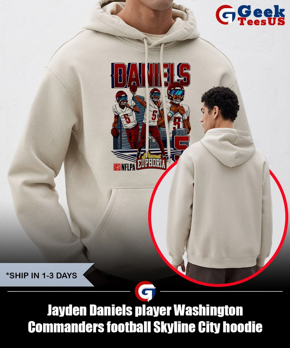 Jayden Daniels player Washington Commanders football Skyline City shirt