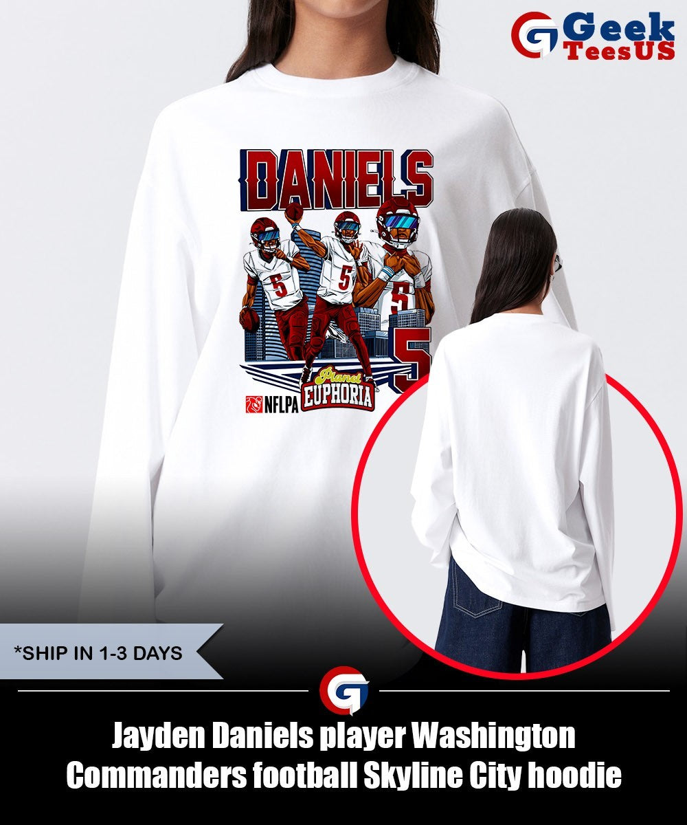Jayden Daniels player Washington Commanders football Skyline City shirt