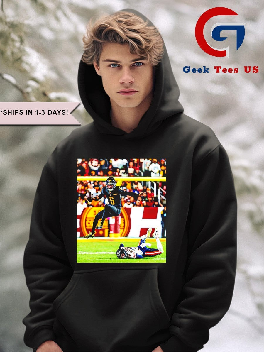 Jayden Daniels’ wears Father with Jayden Daniels And Chicago Bear 2024 shirt