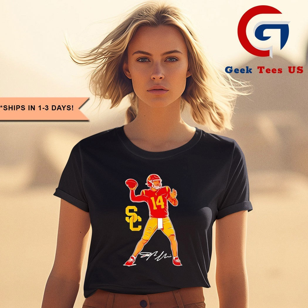 Jayden Maiava USC Trojans Football Superstar Pose signature T-shirt