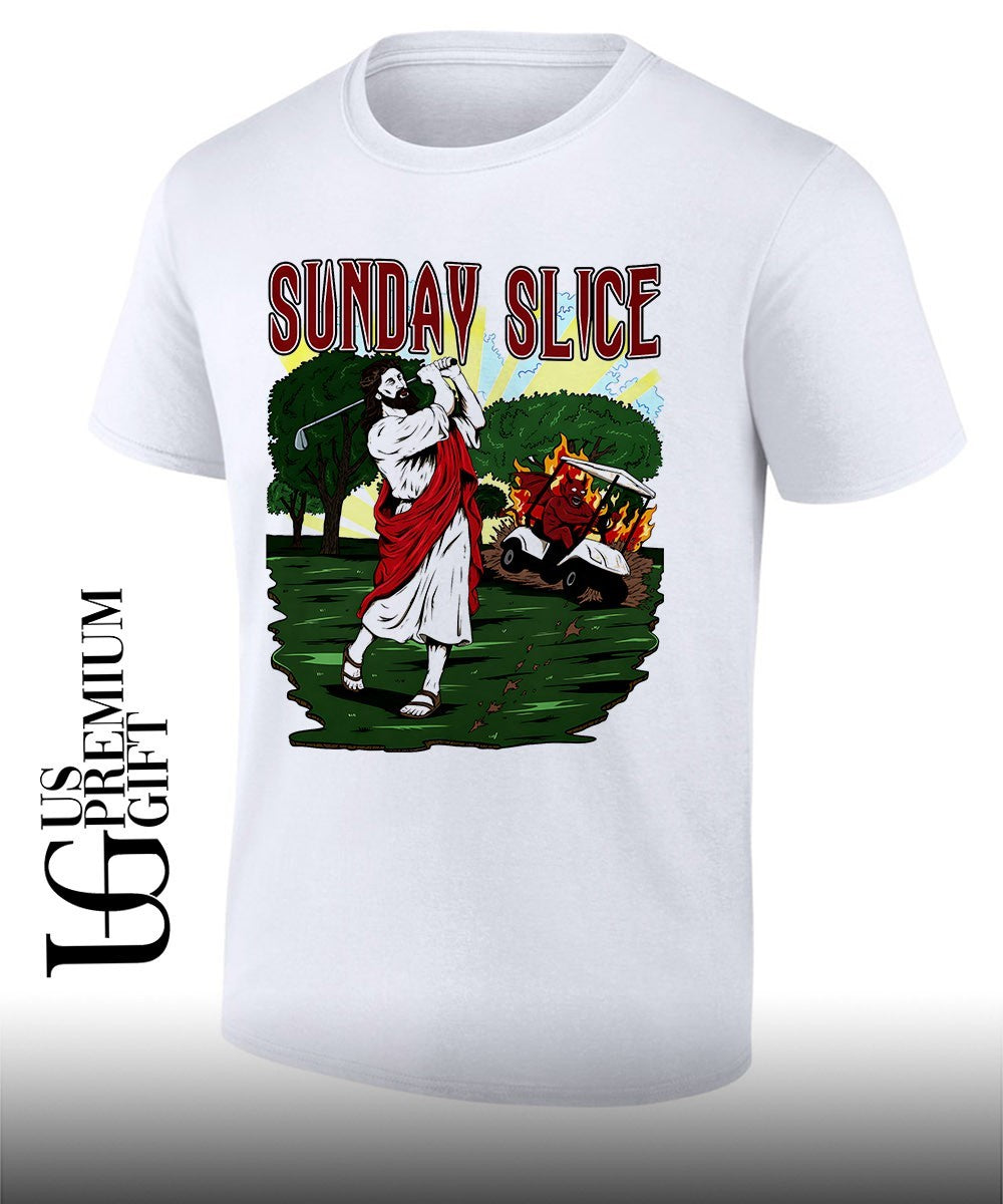 Jesus Golfed Sunday Slice shirt