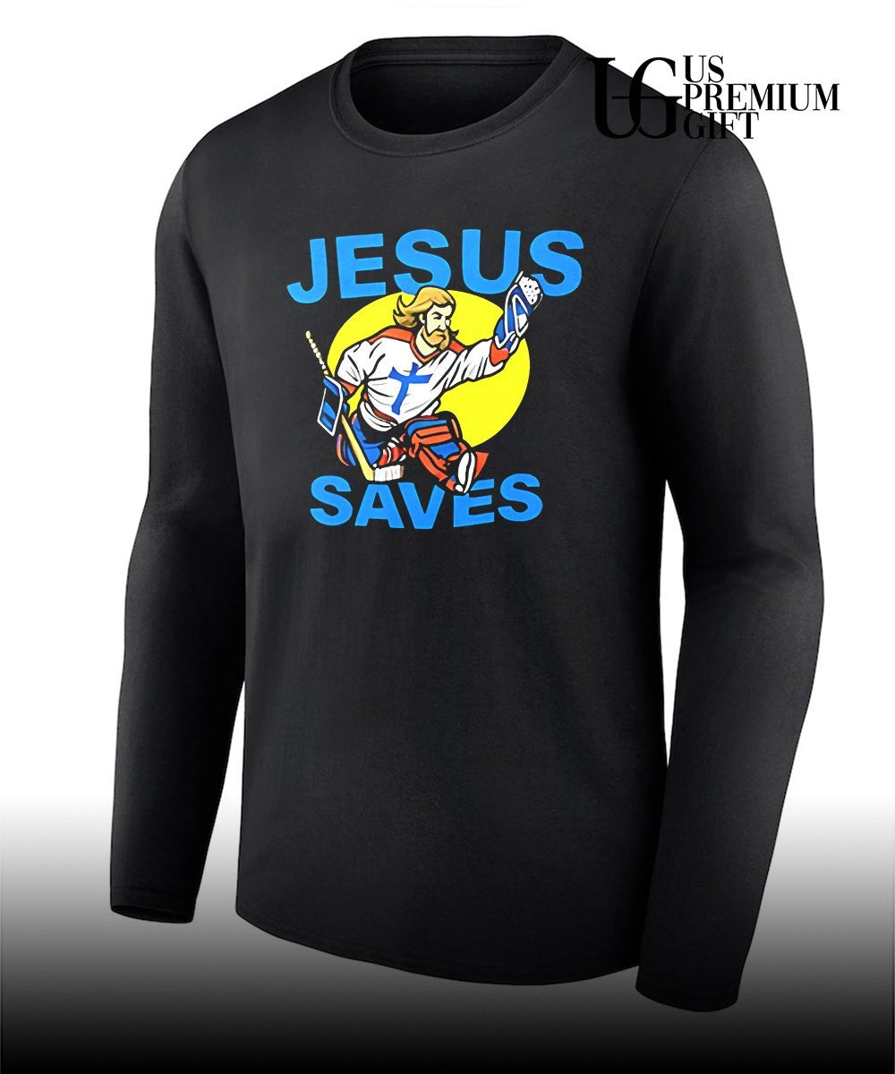 Jesus Saves Hockey shirt