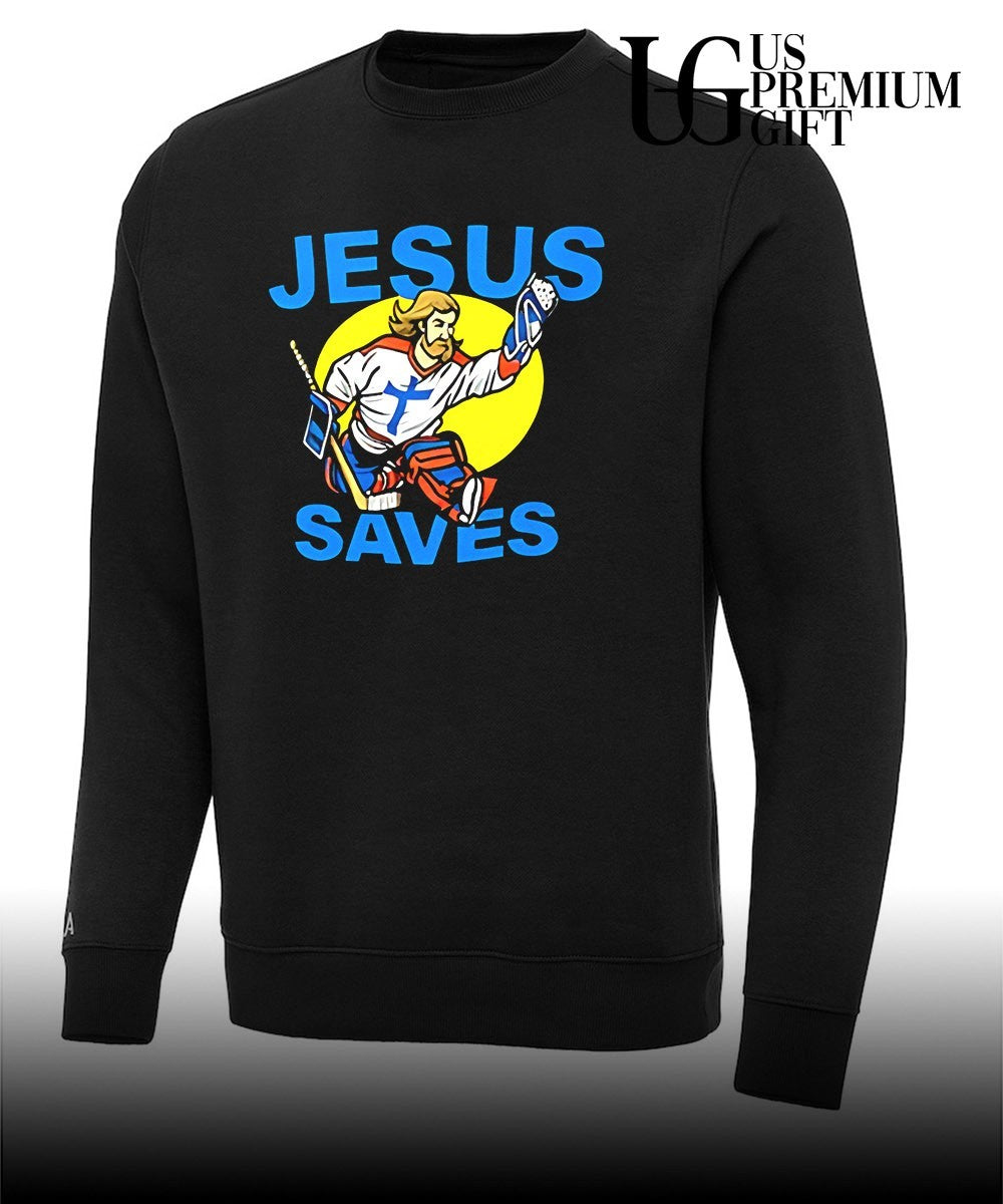 Jesus Saves Hockey shirt