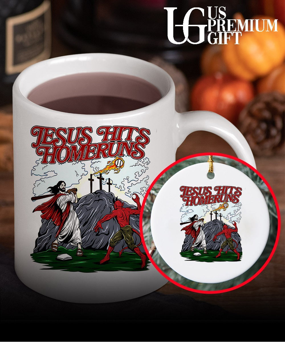 Jesus hits homeruns baseball shirt