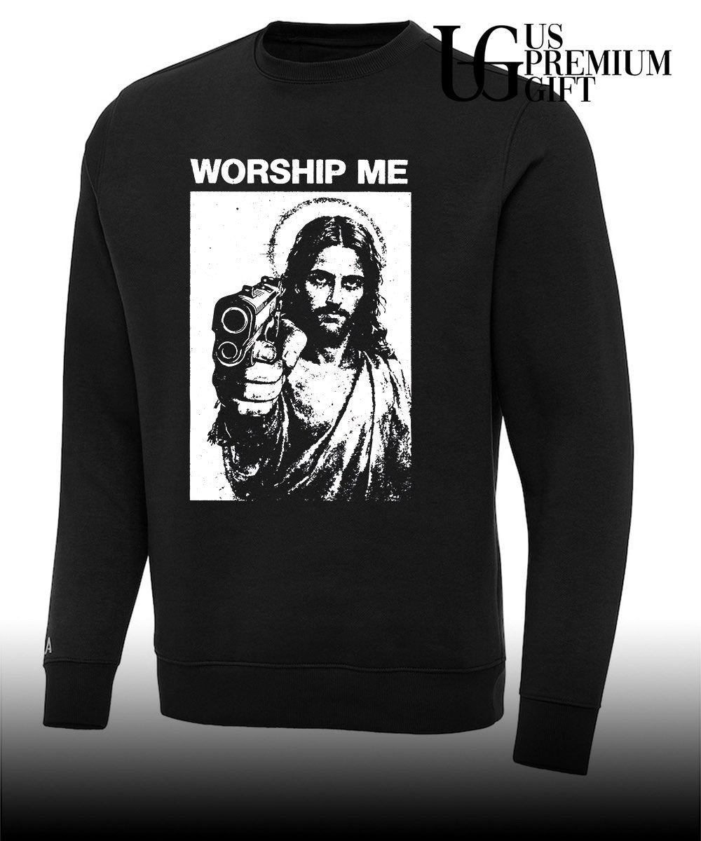 Jesus raise guns worship me shirt