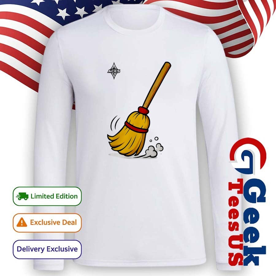 Jewell Loyd with A Broom Aces In 4 shirt