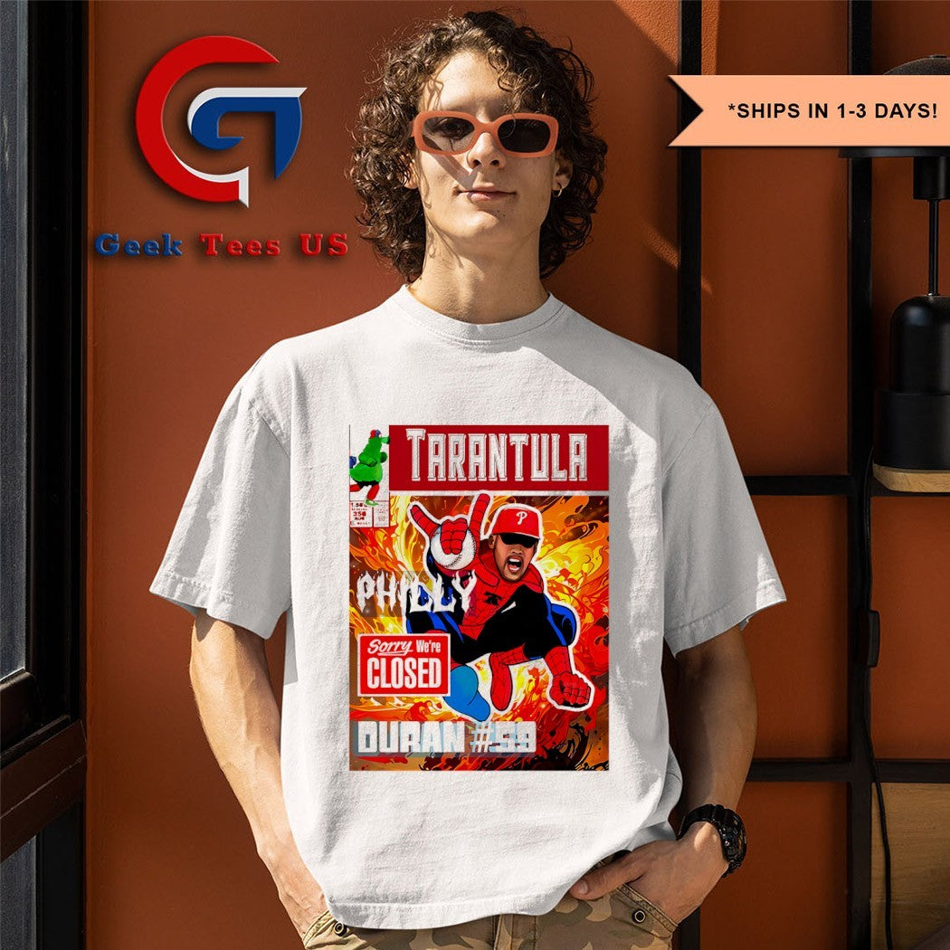 Jhoan Duran Tarantula Philly Pitching Power comic shirt