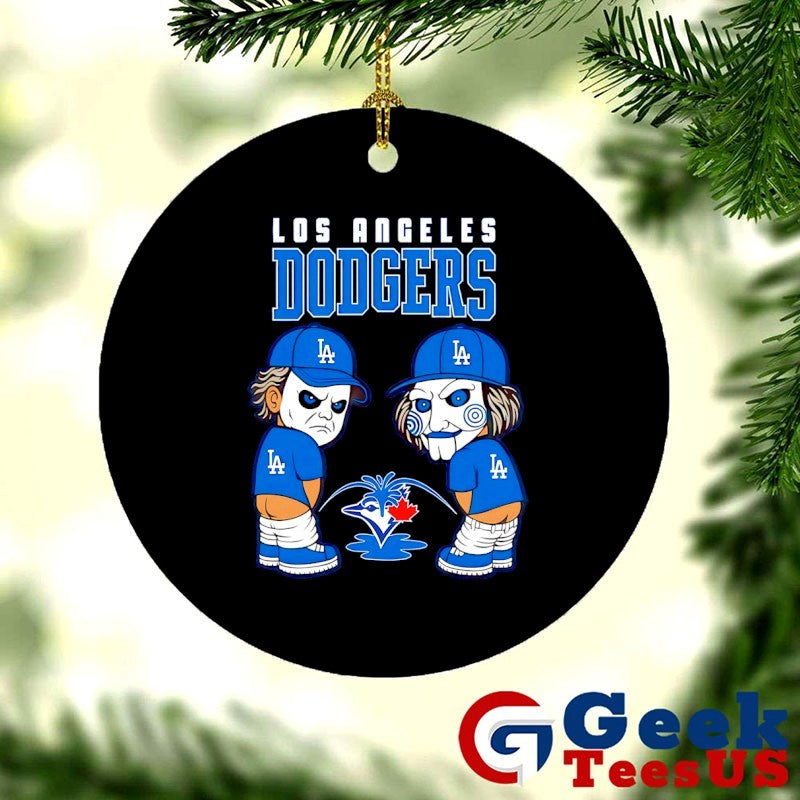 Jigsaw Los Angeles Dodgers peeing Toronto Blue Jays baseball shirt