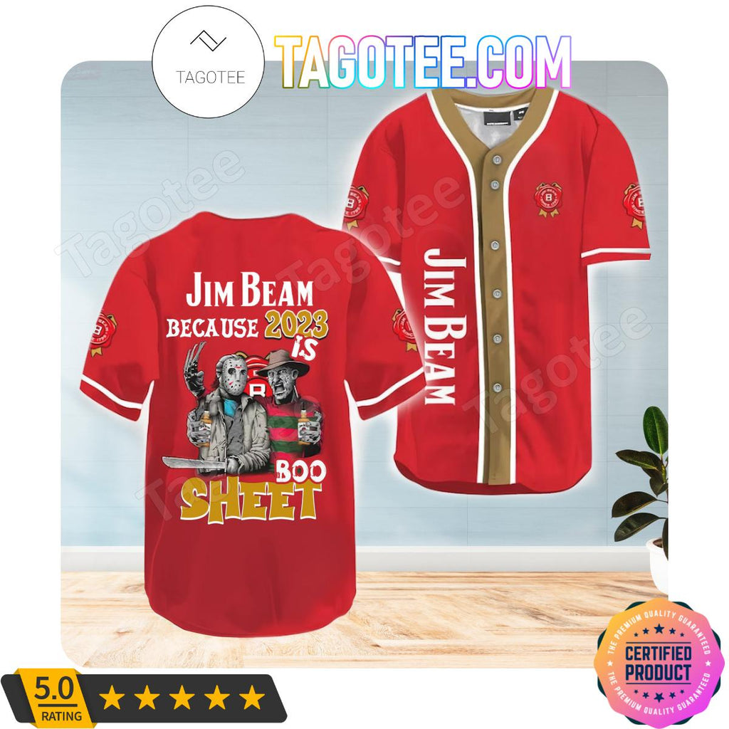 Jim Beam Freddy And Jason 2023 Boo Sheet Jerseys