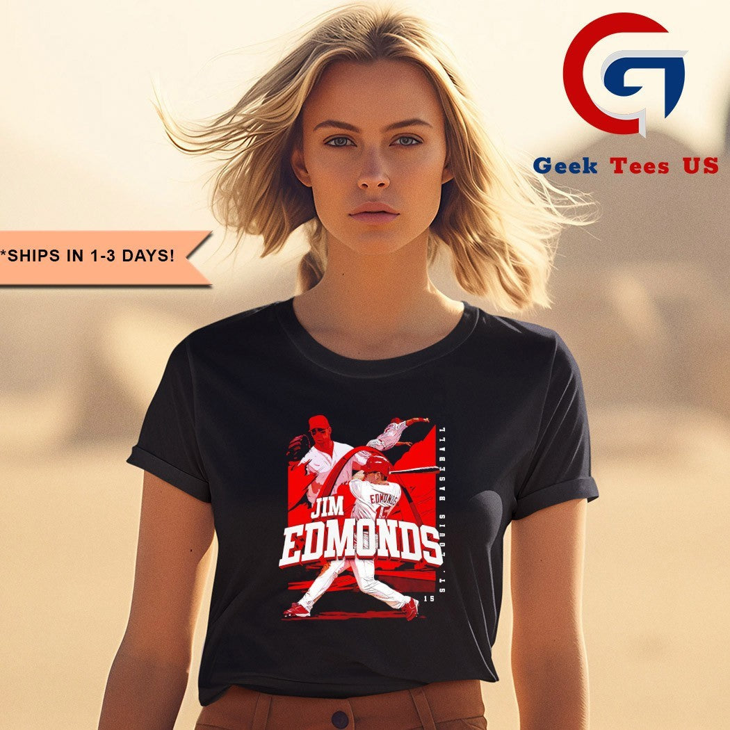 Jim Edmonds player St. Louis Cardinals baseball player name shirt