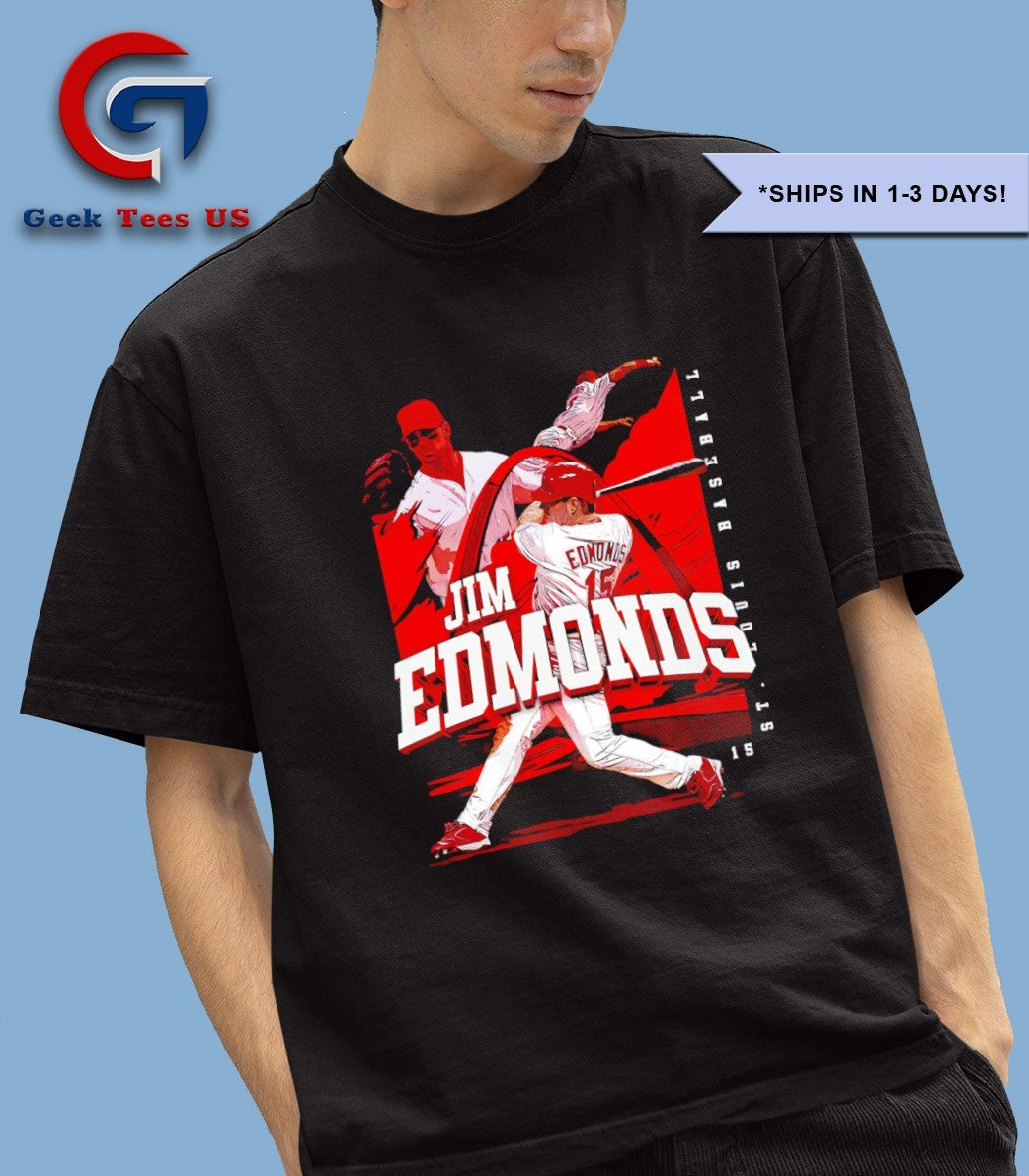 Jim Edmonds player St. Louis Cardinals baseball player name shirt