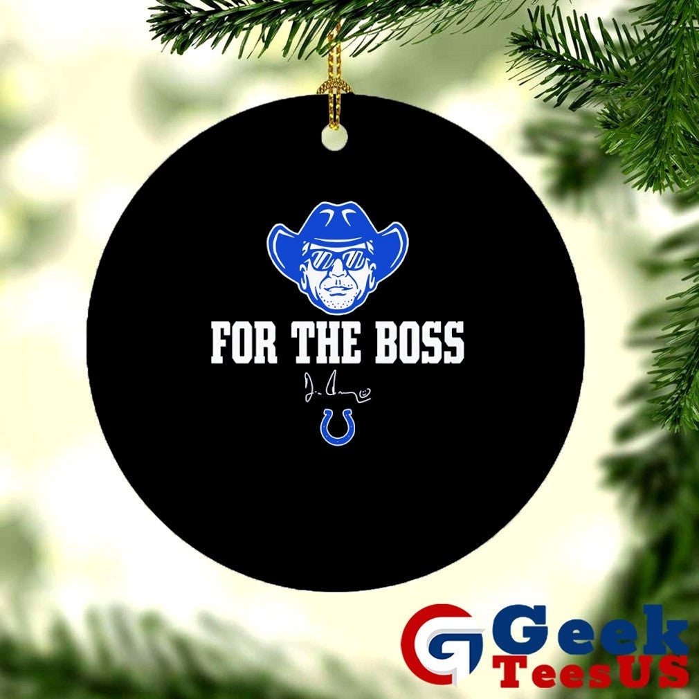 Jim Irsay Indianapolis Colts for the Boss signature shirt