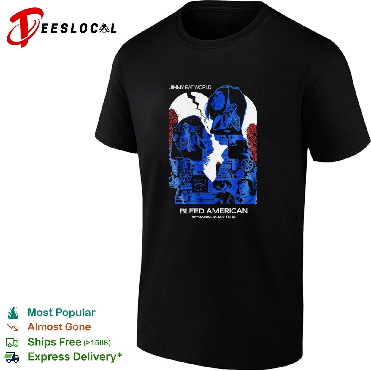 Jimmy Eat World Bleed American 25th Anniversary Tour T-shirt