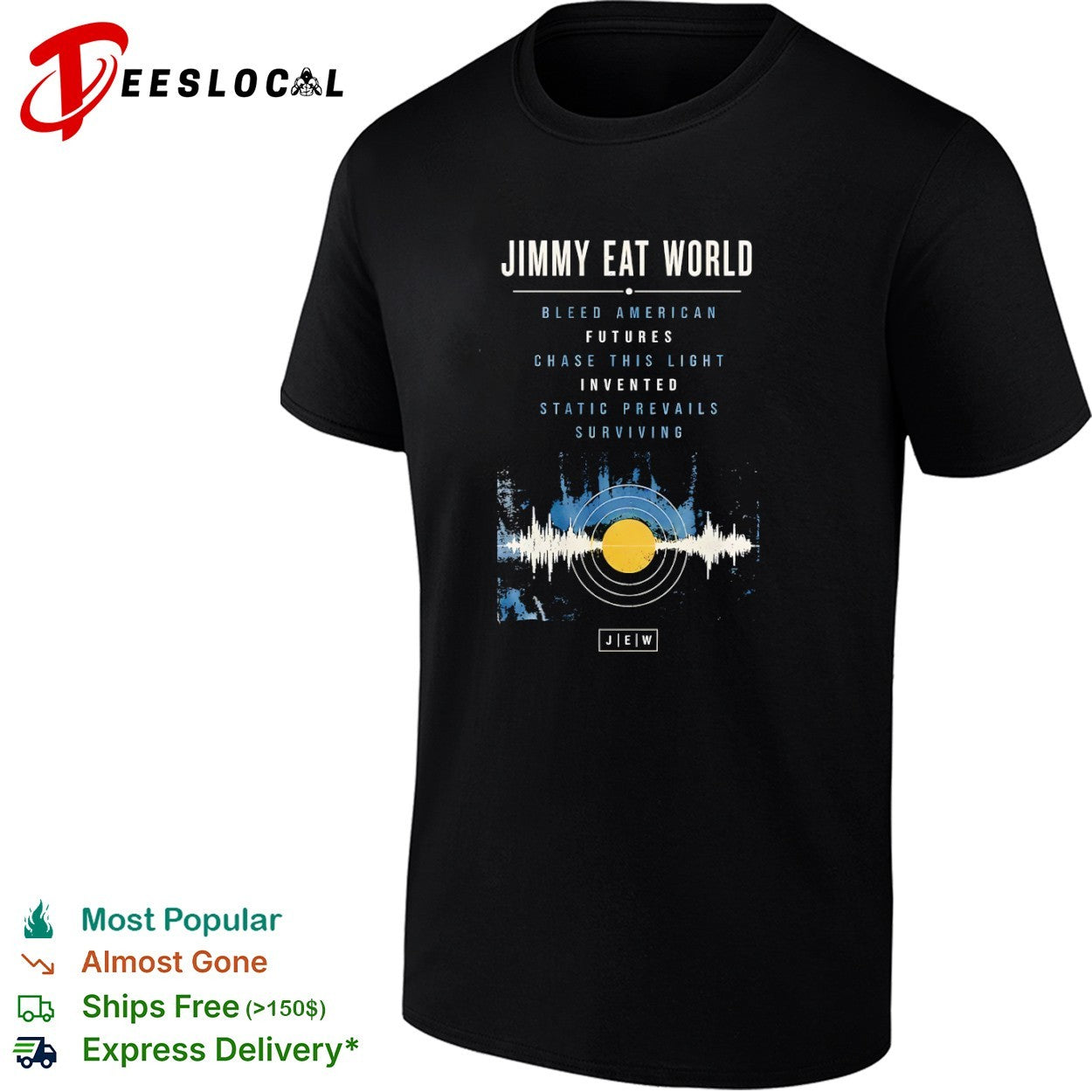 Jimmy Eat World Discography Band Logo Bleed American shirt
